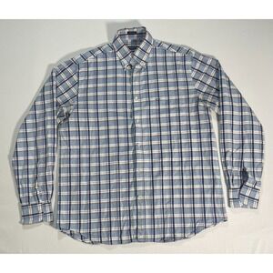 Paul & Shark Yachting Shirt Mens 42 Gray Plaid Button Down Long Sleeve Italy